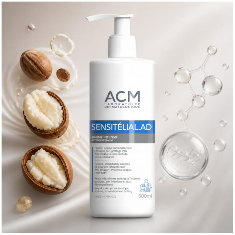 Acm Sensitelial.AD Intensive Balm Very dry skin prone to atopic eczema 500ml (16.91fl oz)