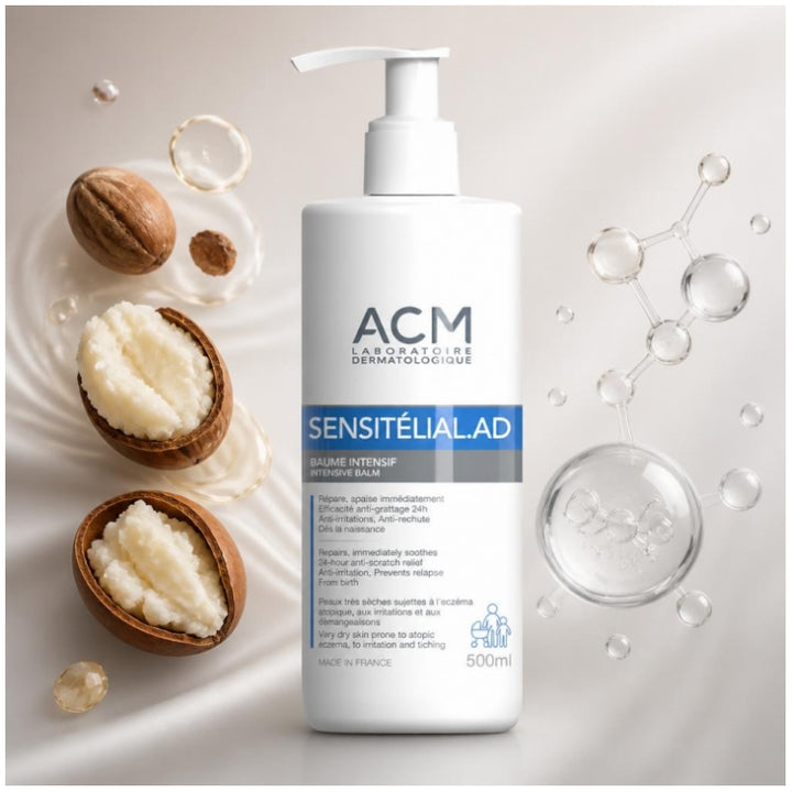 Acm Sensitelial.AD Intensive Balm Very dry skin prone to atopic eczema 500ml (16.91fl oz)