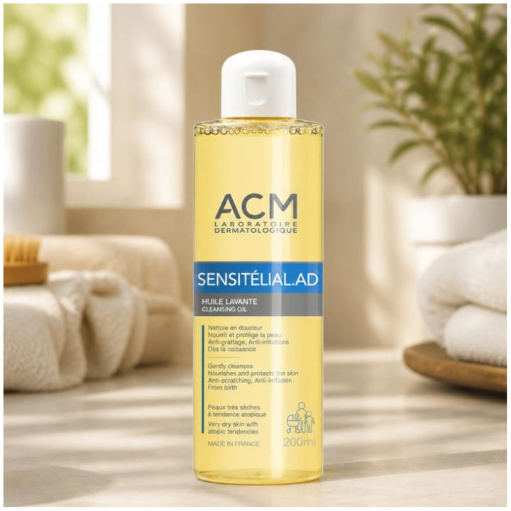 Acm Sensitelial.AD Huile lavante pour peaux très sèches à tendance atopique 200ml