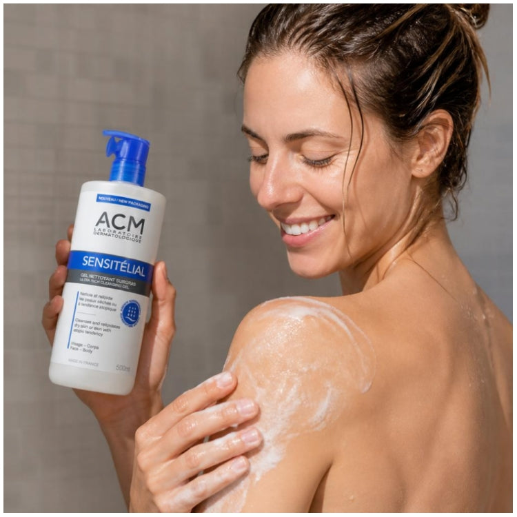 Acm Sensitelial Superfatted Cleansing Gel Atopic Skin 500ml (16.90fl oz)