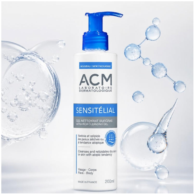 Acm Sensitelial Superfatted Gel cleanser 200ml (6.76fl oz)
