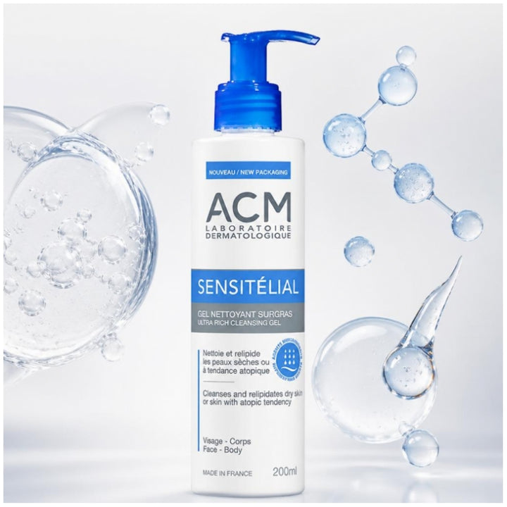 Acm Sensitelial Superfatted Gel cleanser 200ml (6.76fl oz)