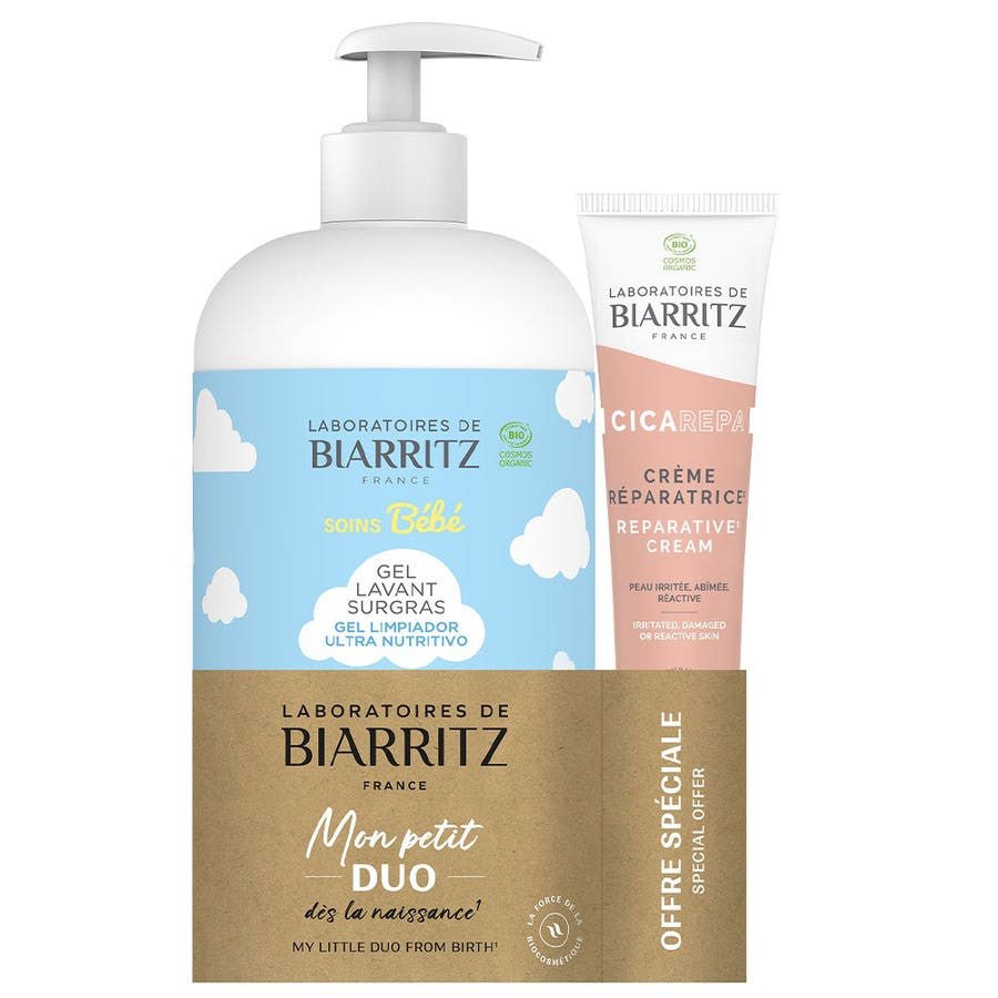 Laboratoires De Biarritz Baby Care Mon Petit Duo Bio Ultra - Rich Cleansing Gel 500ml - FrenchBeautyHub