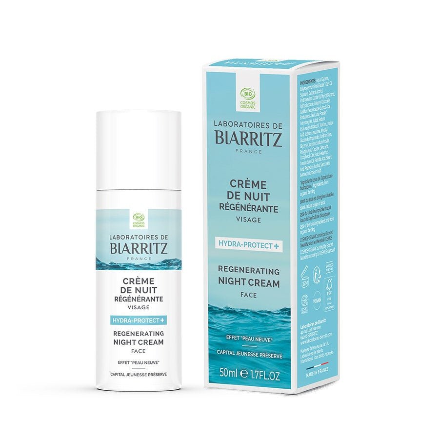 Laboratoires De Biarritz Hydra - Protect + Organic Regenerating Night Cream 50ml (1.69fl oz) - FrenchBeautyHub