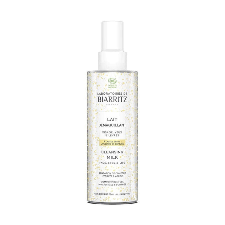 Laboratoires De Biarritz Organic Cleansing Milk for Face, Eyes, and Lips - 200ml - FrenchBeautyHub