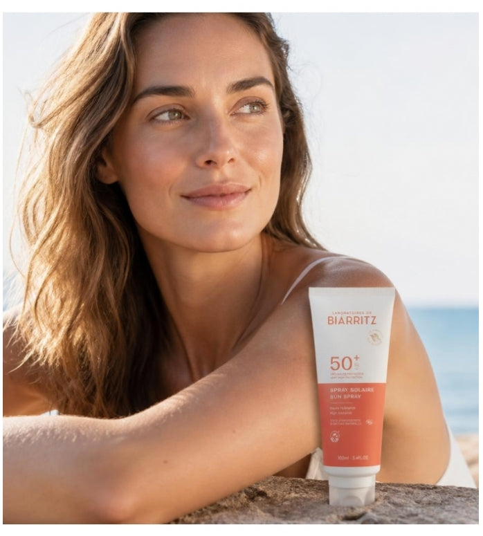 Laboratoires De Biarritz Algamaris Organic Sun Spray SPF50+ Natural High Protection 100ml (3.38fl oz)