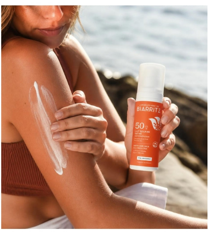 Laboratoires De Biarritz Sun care Algamaris Organic Sunscreen Lotion Spf50 dry skin 100ml (3,38fl oz)