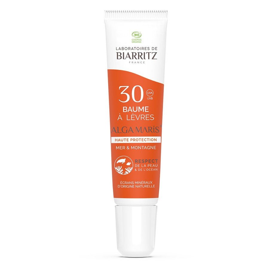 Laboratoires De Biarritz Sun care High Protection Lip Balm Sea & Mountains SPF30 Organic 15ml (0.50fl oz) - FrenchBeautyHub
