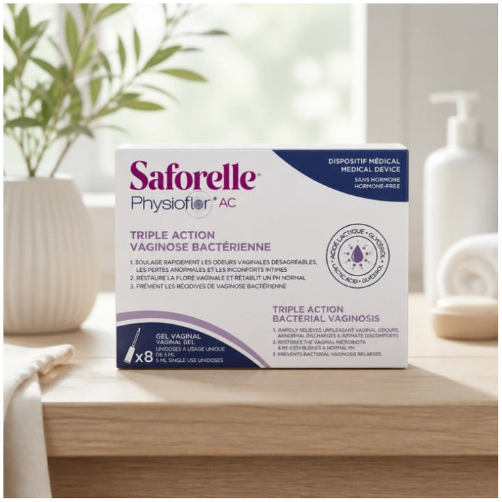 Physioflor AC 8 Unidoses Vaginal Gel Bacterial vaginosis 40ml (1.35fl oz)
