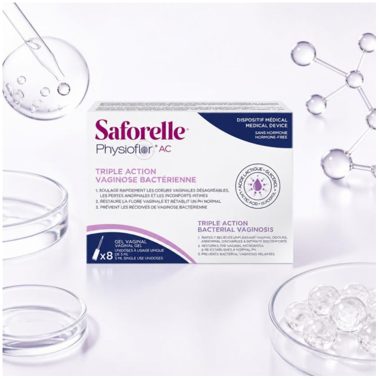 Physioflor AC 8 Unidoses Vaginal Gel Bacterial vaginosis 40ml (1.35fl oz)