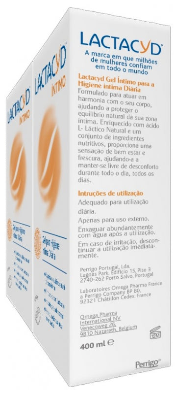 Lactacyd Intima Detergente intimo uso quotidiano Set da 400ml x2