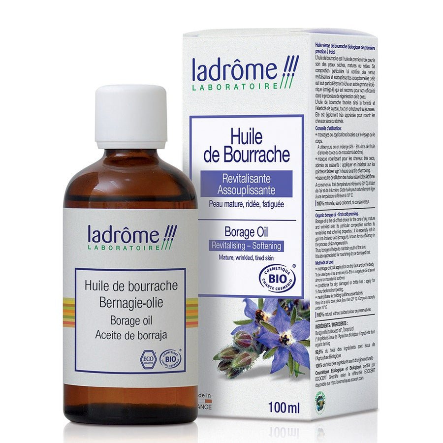 Ladrôme Organic Borage Vegetable Oil 100ml (3.38 fl oz) - FrenchBeautyHub