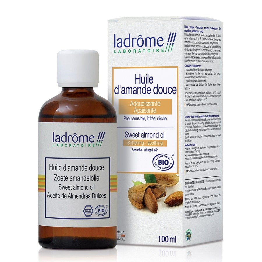 Ladrome Organic Sweet Almond Oil 100ml (3.38fl oz) - FrenchBeautyHub
