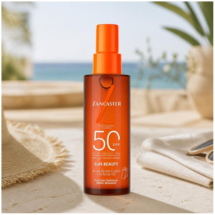 Lancaster Sun Beauty Silky dry oil tanning accelerator spray SPF50 150 ml (5.07fl oz)