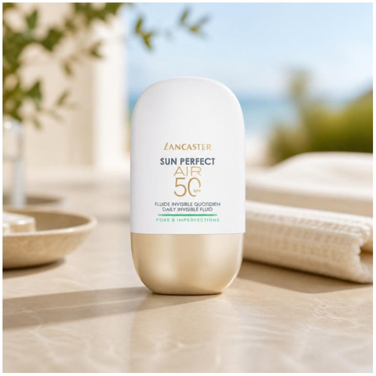 Lancaster Sun Perfect سائل يومي غير مرئي بعامل حماية SPF50 للمسام والشوائب 40 ml