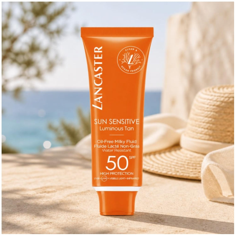 Lancaster Sun Sensitive Fluido Facial Não Oleoso SPF50 50ml