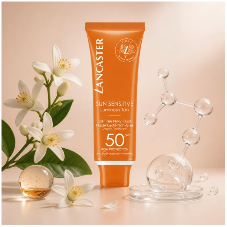 Lancaster Sun Sensitive Fluido Facial Não Oleoso SPF50 50ml