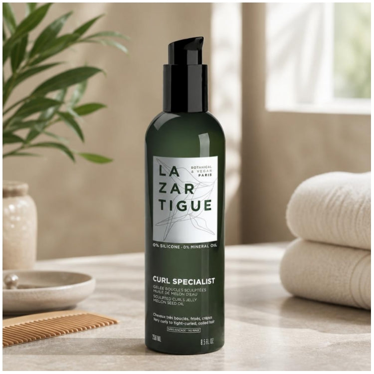 Lazartigue Curl Specialist Gelatina hidratante definidora de rizos para cabello rizado, afro y texturizado 250 ml
