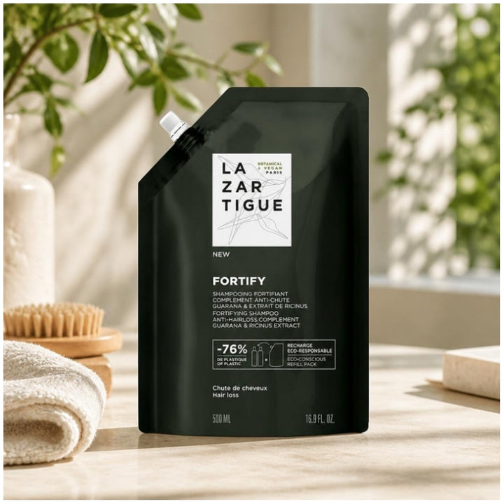 Lazartigue Fortify Eco Recharge Versterkende shampoo tegen haaruitval 500ml