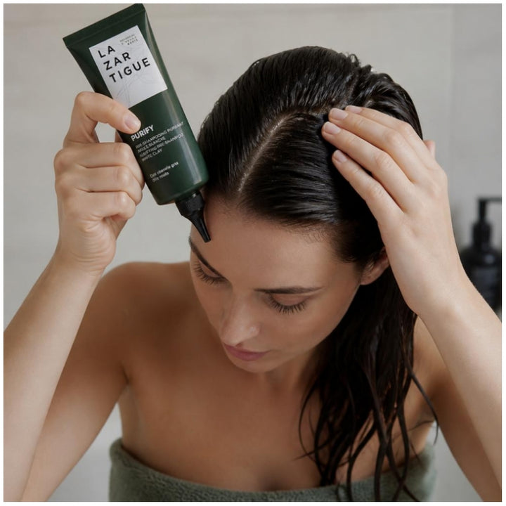 Lazartigue Purify Zuiverende pre-shampoo behandeling met witte klei 75 ml