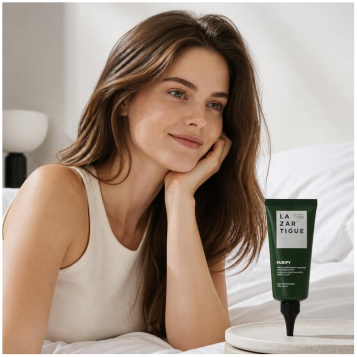 Lazartigue Purify Zuiverende pre-shampoo behandeling met witte klei 75 ml