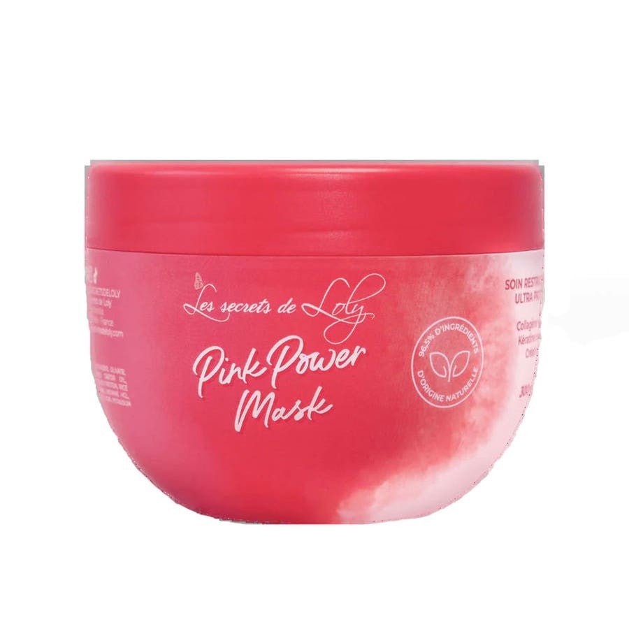 Les Secrets de Loly Pink Power Restructuring Mask 300ml (10.14fl oz) - FrenchBeautyHub