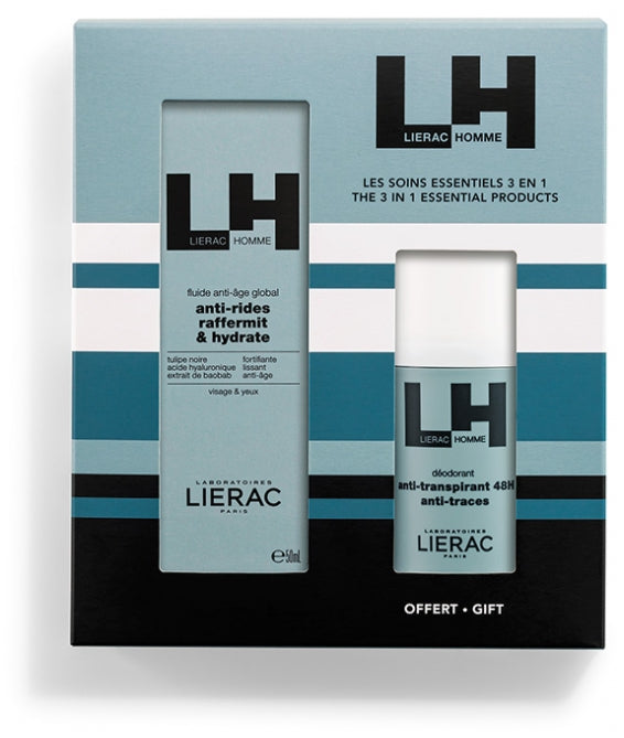 Lierac Man Father's Day gift set with anti-ageing fluid + free deodorant 100 ml (3.38fl oz)