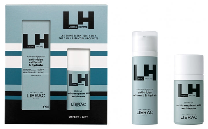 Lierac Man Father's Day gift set with anti-ageing fluid + free deodorant 100 ml (3.38fl oz)