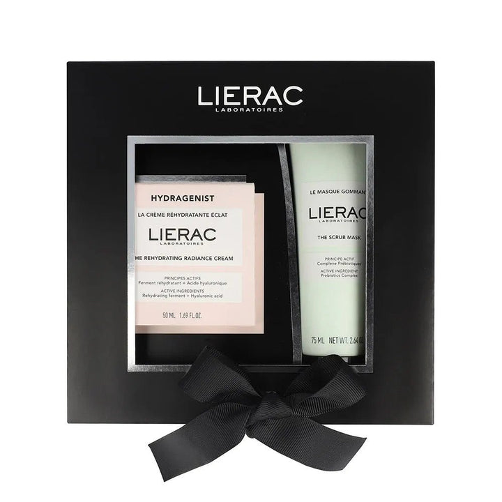 Lierac Hydragenist Hydration Radiance Cream 50ml + Exfoliating Masks Giftboxes - FrenchBeautyHub