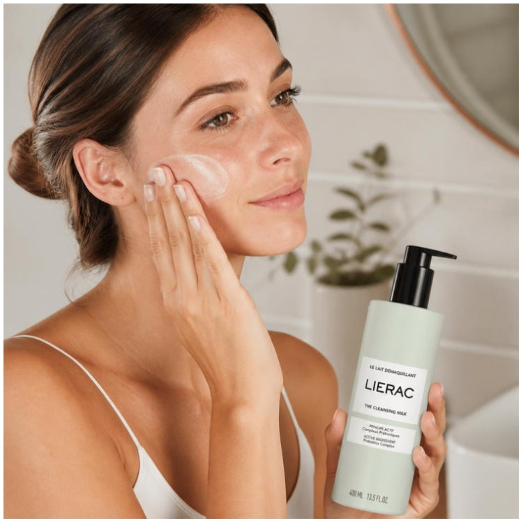 Lierac Sanfte Reinigungsmilch zum Entfernen von Make-up für Gesicht und Augen 400ml