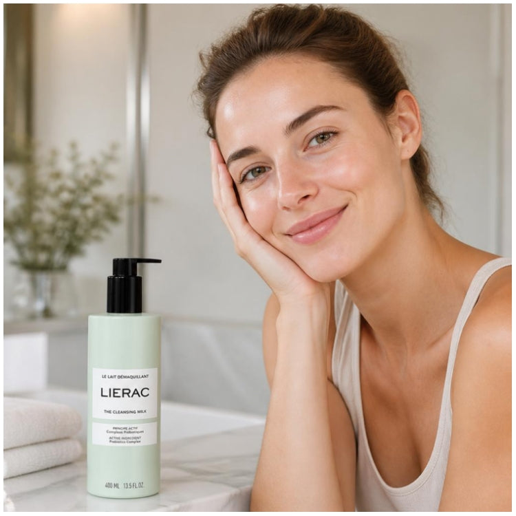Lierac Sanfte Reinigungsmilch zum Entfernen von Make-up für Gesicht und Augen 400ml