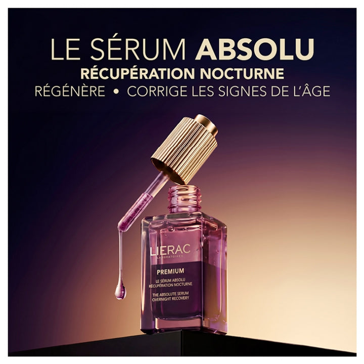 سيروم الترميم الليلي Premium Absolu من Lierac 30 مل (1.01 أونصة سائلة)