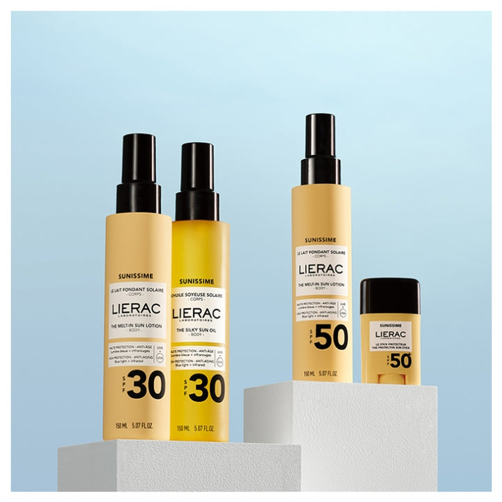 Lierac Sunissime Loción solar corporal antiedad energizante y protectora SPF50 150ml