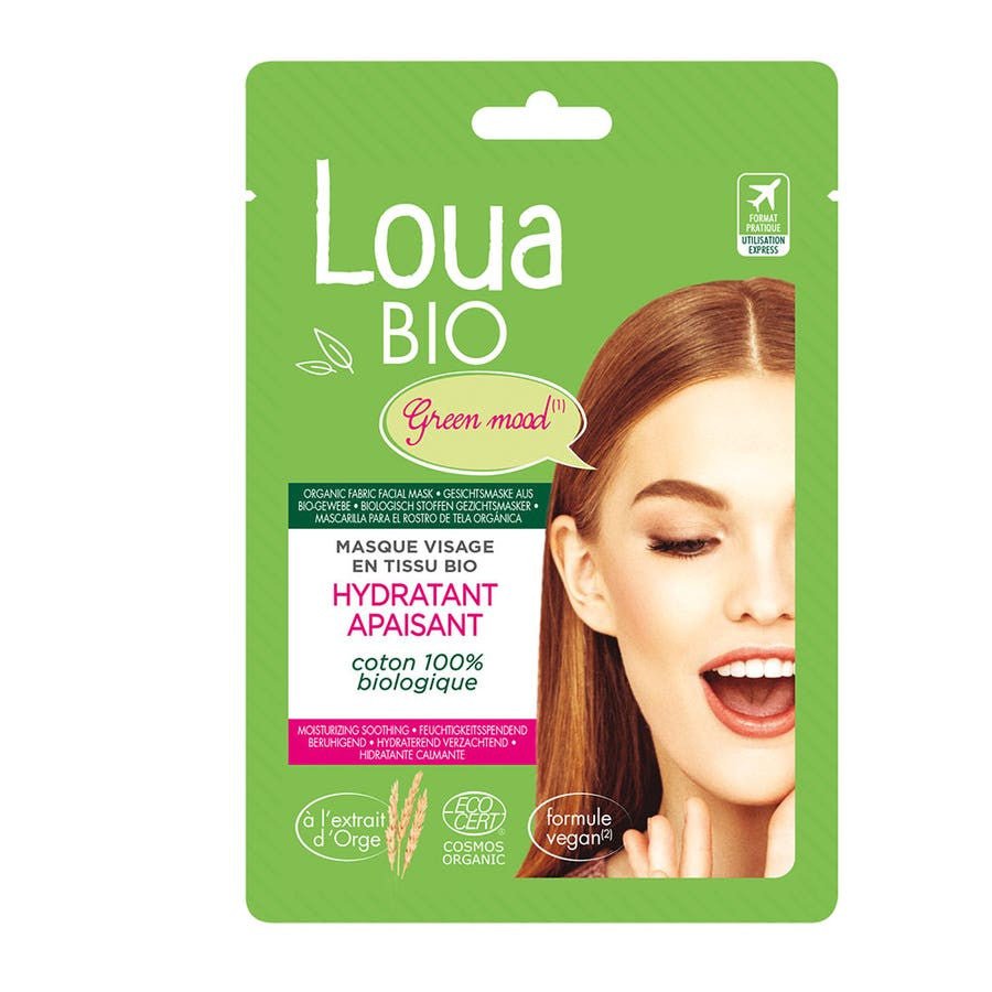 Loua Bioes fabric Face Masks Soothing Hydrating for dry skin 1 unit - FrenchBeautyHub