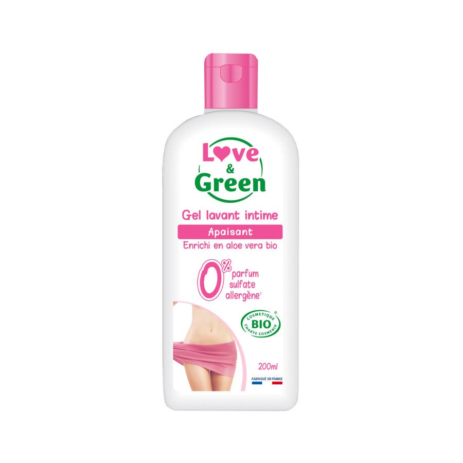 Love&Green Intimate Soothing Cleansing Gel 200ml (6.76fl oz) Soothing 200ml - FrenchBeautyHub