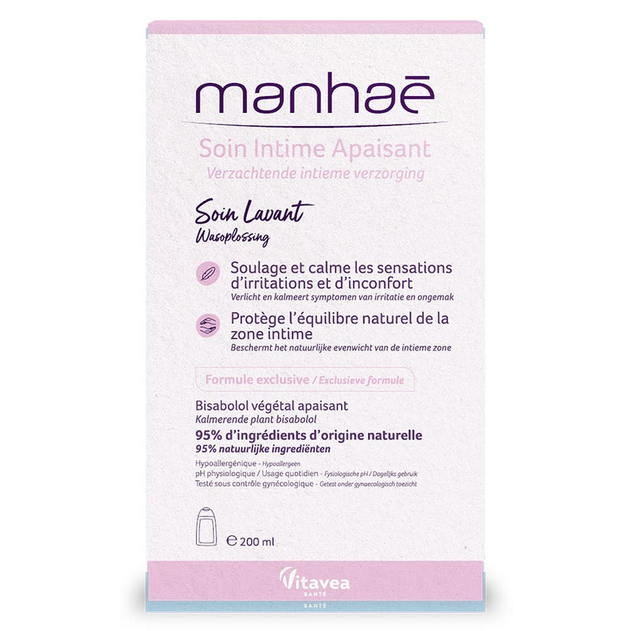 Manhaé Soothing Intima Wash Care 200ml (6.76fl oz) - FrenchBeautyHub