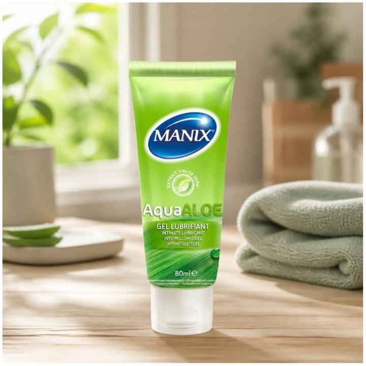 Manix AquaAloe جل مزلّق للبشرة الحساسة 80ml