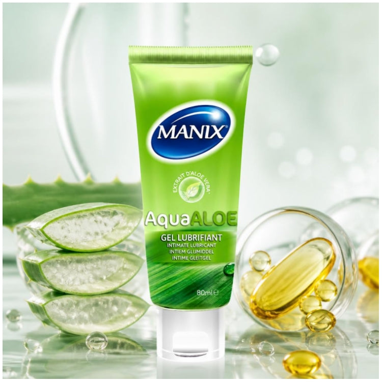 Manix AquaAloe جل مزلّق للبشرة الحساسة 80ml