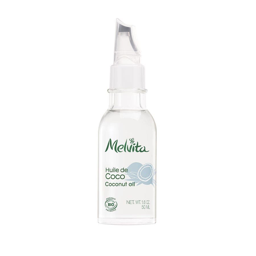 Melvita Organic Nourishing Coconut Oil Dry And Damaged Hair 50ml (1.69fl oz) - FrenchBeautyHub