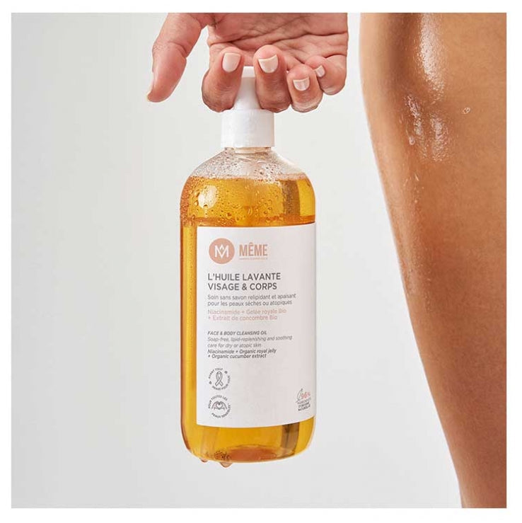 MæME Óleo de Limpeza Facial e Corporal para Pele Sensível 500ml