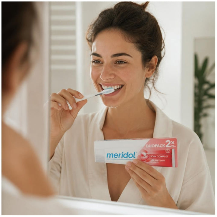 Meridol Complete Care معجون أسنان للأسنان الحساسة 75ml x2