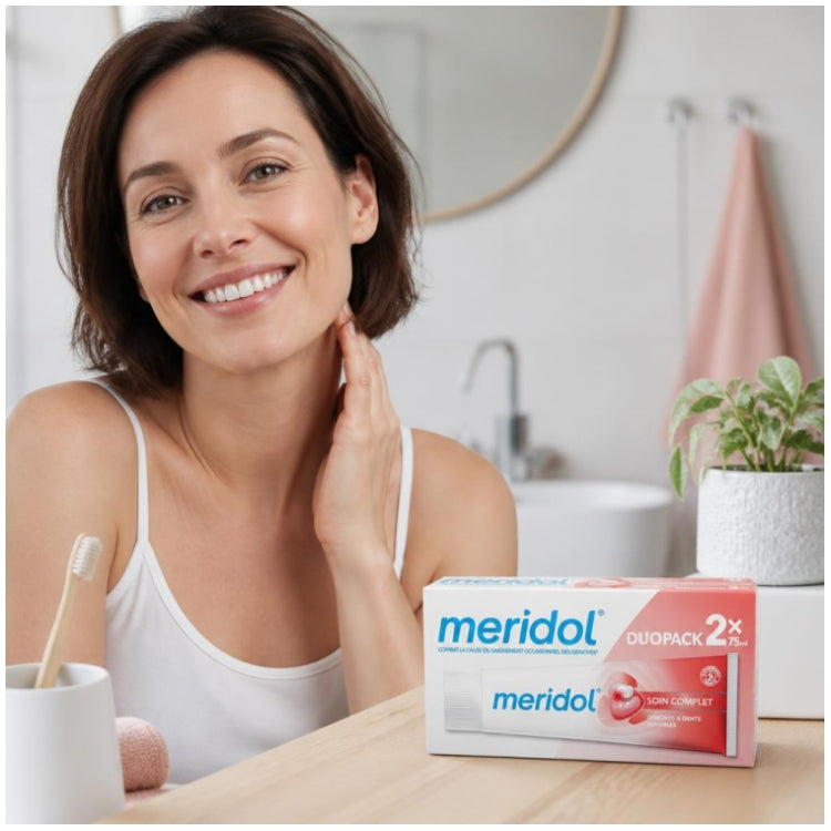 Meridol Complete Care معجون أسنان للأسنان الحساسة 75ml x2