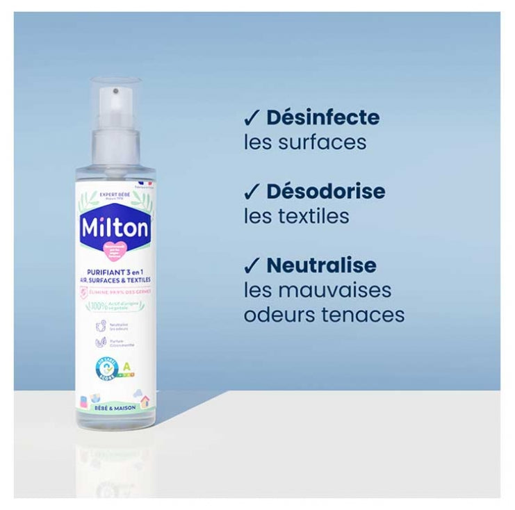 Milton 3in1 Air, Surface and Textile Purifier Baby and Home 200ml (6.76fl oz)
