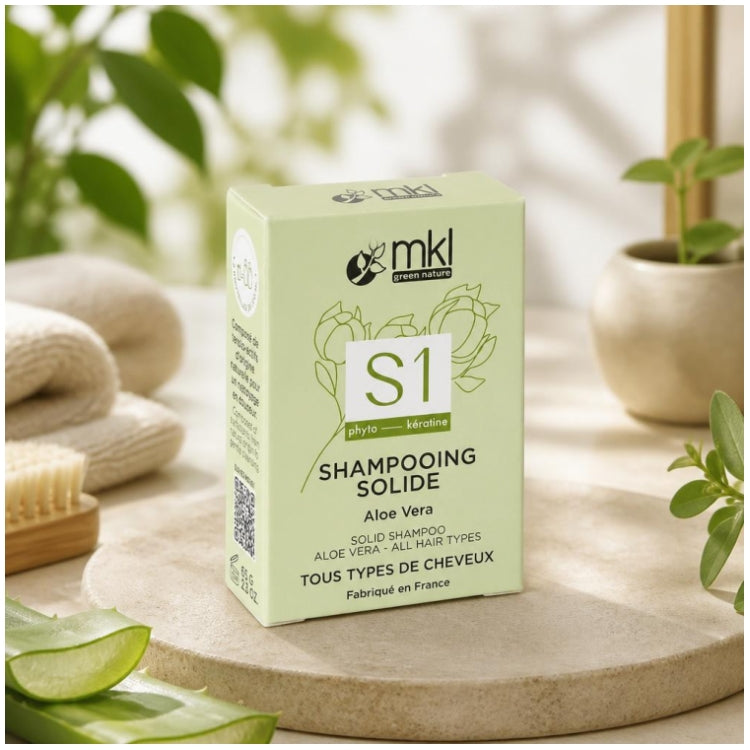 Mkl Solide Shampoing à l’aloe vera 65g