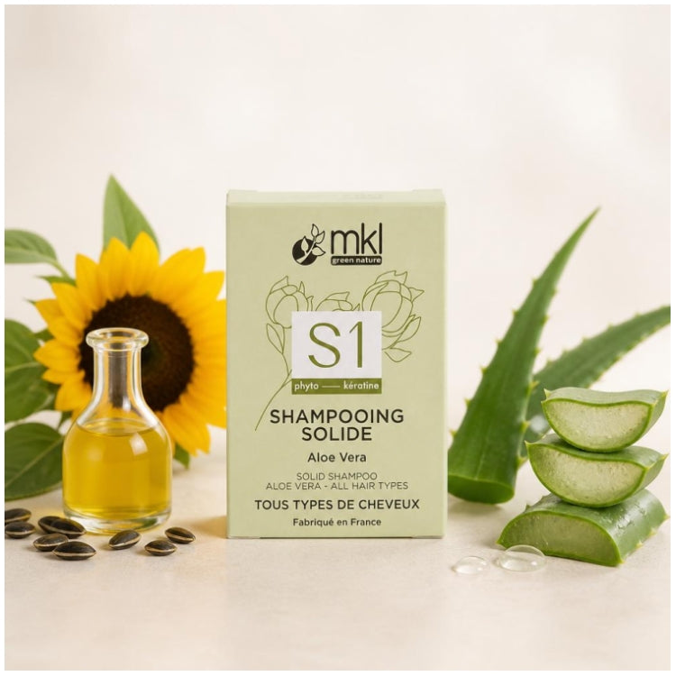 Mkl Solide Shampoing à l’aloe vera 65g