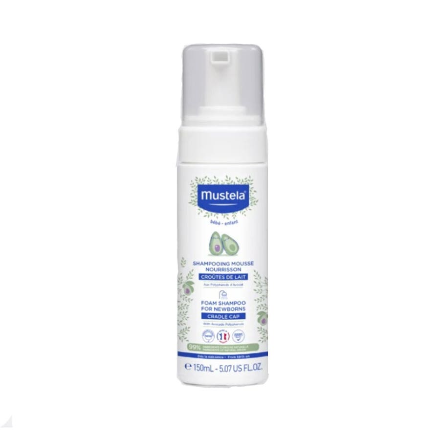 Mustela Bebe Foam Shampoo For Newborns 150ml (5.07fl oz) - FrenchBeautyHub