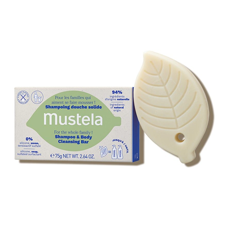 Mustela Solid Shower Shampoo Dès 3 Ans 75g (2.65oz) - FrenchBeautyHub