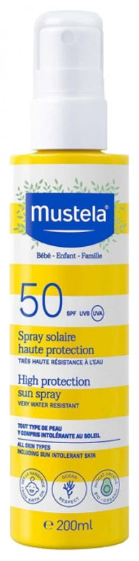 Mustela Loción Solar de Muy Alta Protección SPF50+ Cuidado a Base de Aguacate