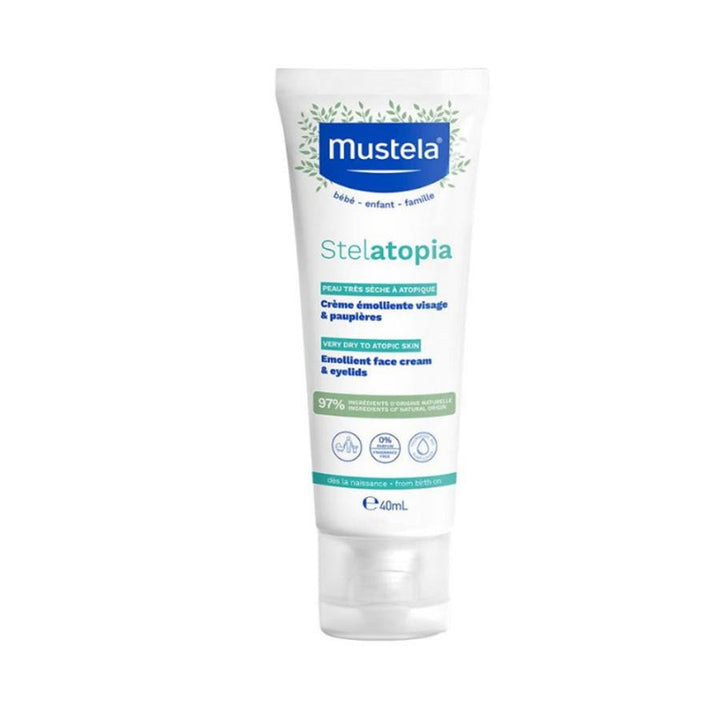 Mustela Stelatopia Emollient Gesichtscreme 40 ml (1,35 fl oz) - FrenchBeautyHub