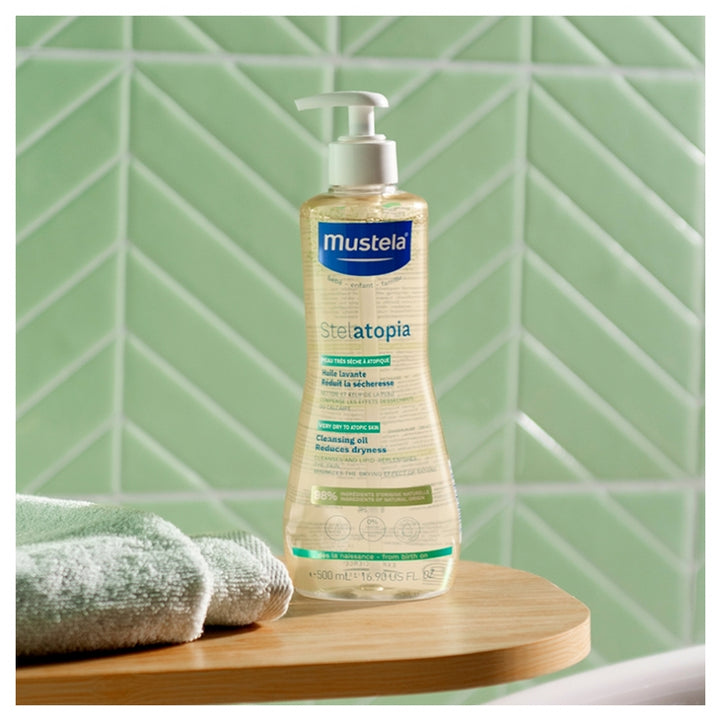 Mustela Stelatopia Cleansing Oil Anti Itching 500ml (16.90fl oz)
